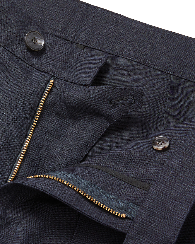 Patch Pocket Trousers Navy Blue