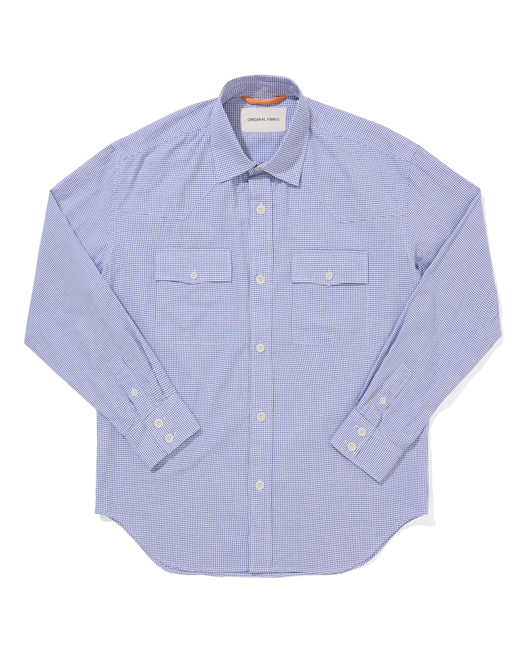 Western Shirt Classic Blue Pin Check