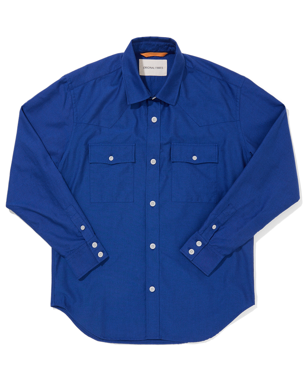 Organic Cotton Western Shirt Royal Oxford