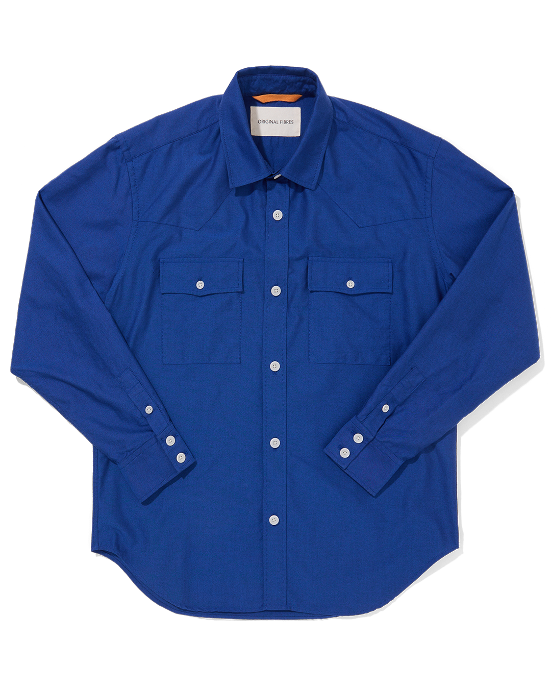 Organic Cotton Western Shirt Royal Oxford