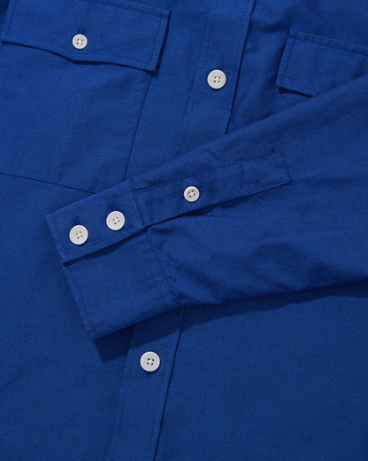 Organic Cotton Western Shirt Royal Oxford