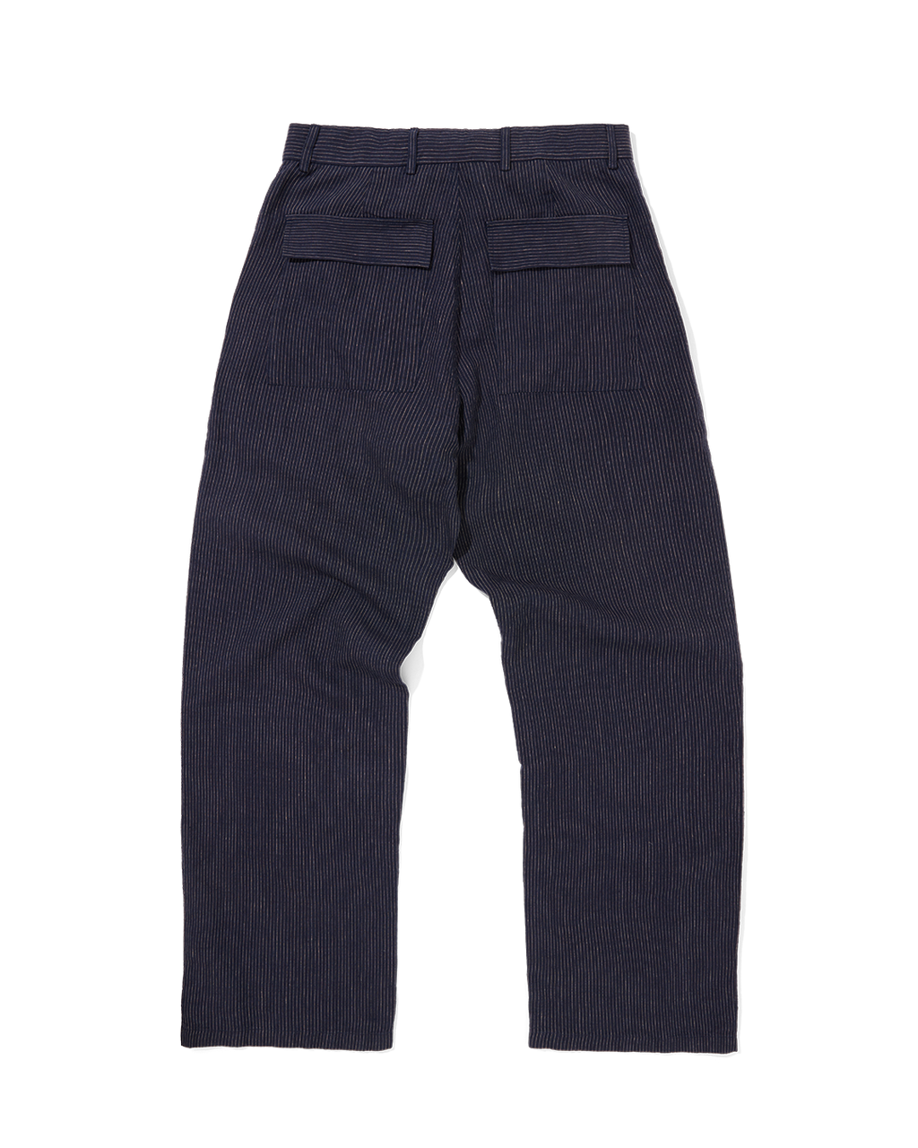 Wide Leg Trouser Navy Chalk Stripe