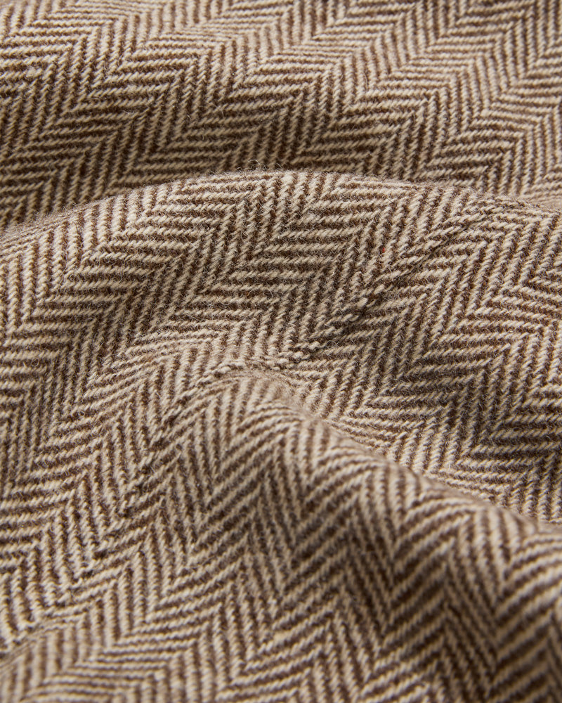 Wool Field Jacket Burnt Herringbone
