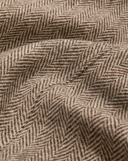 Wool Field Jacket Burnt Herringbone
