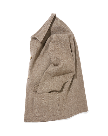 Wool Field Jacket Burnt Herringbone