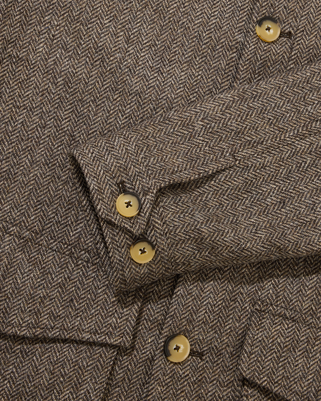 Wool Field Jacket Dark Herringbone