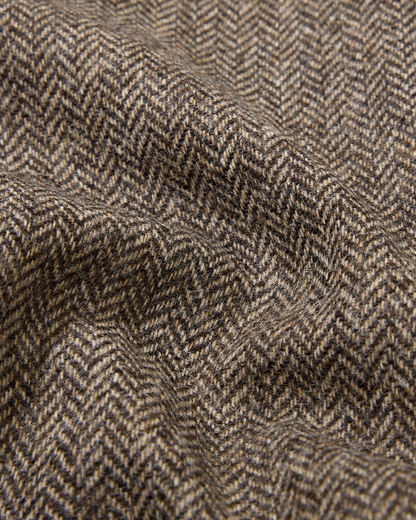 Wool Field Jacket Dark Herringbone
