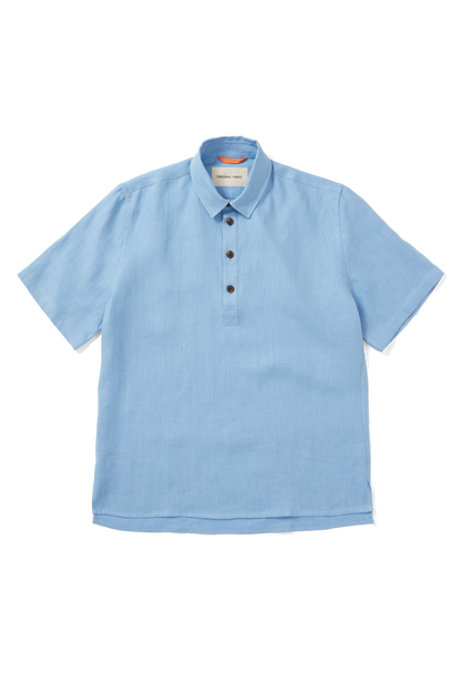 Short Sleeve Smock Light Blue