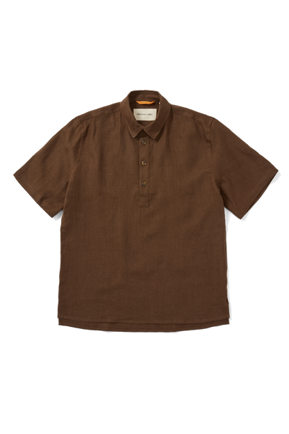 Short Sleeve Smock Sandalwood