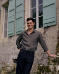 Linen Signature Shirt Taupe