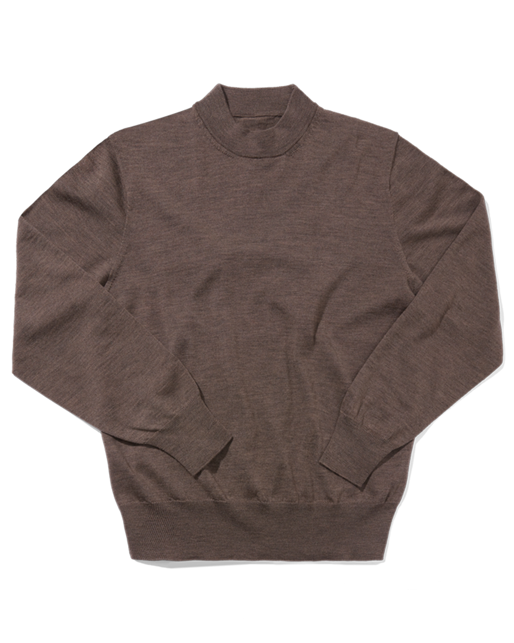 Merino High Neck Crew Mink