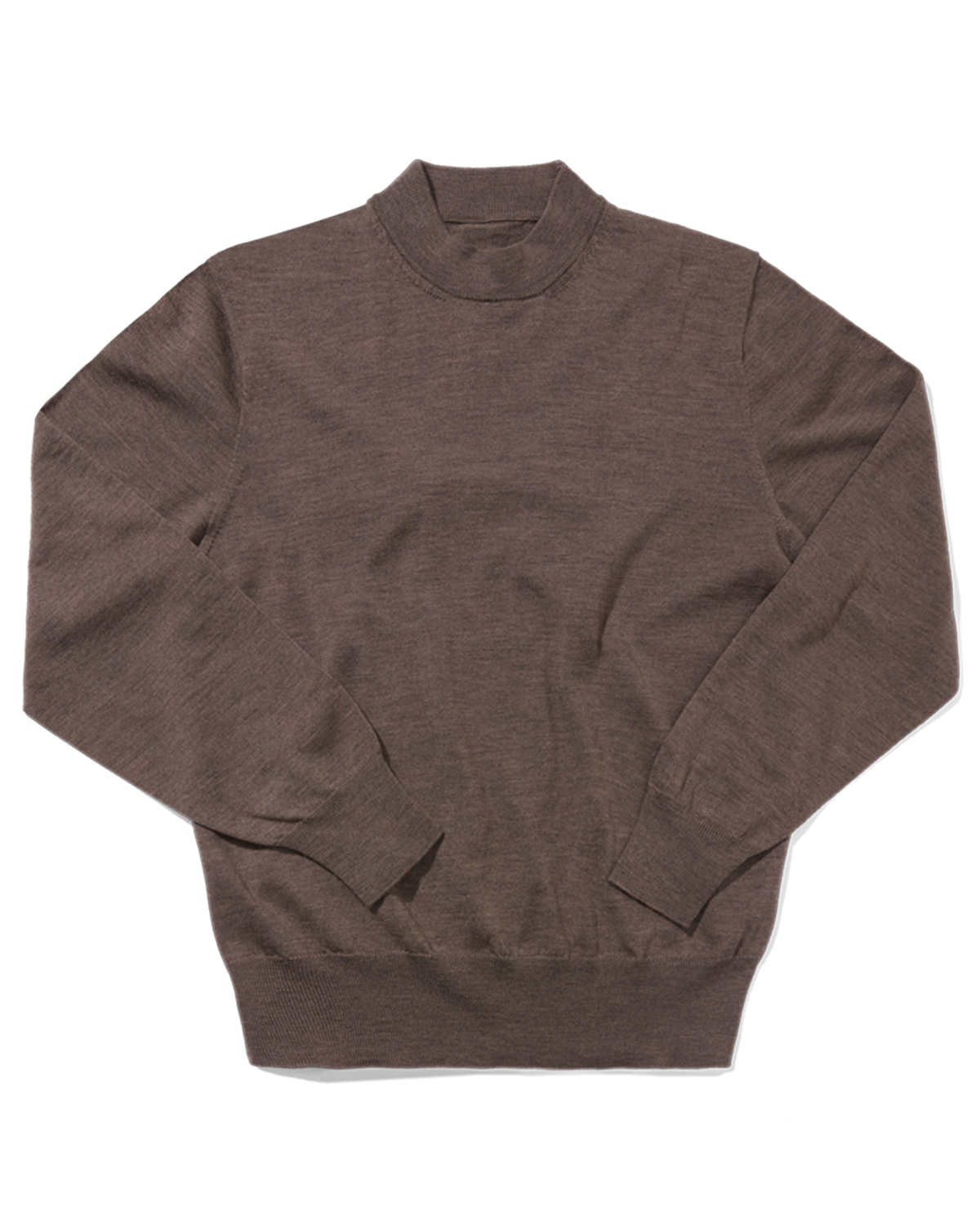 Merino High Neck Crew Mink