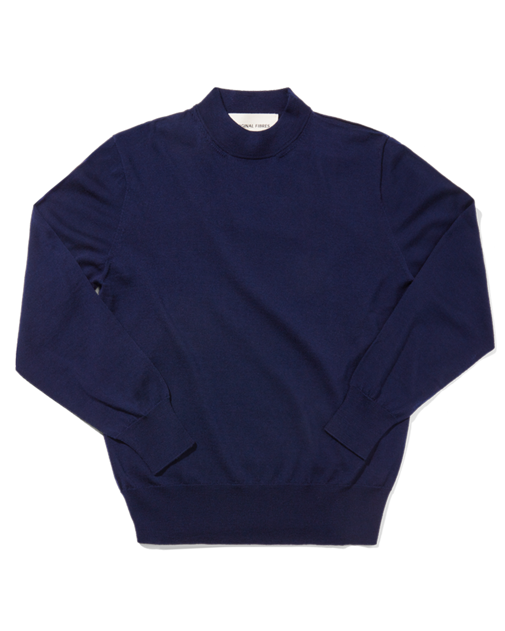 Merino High Neck Crew Ink