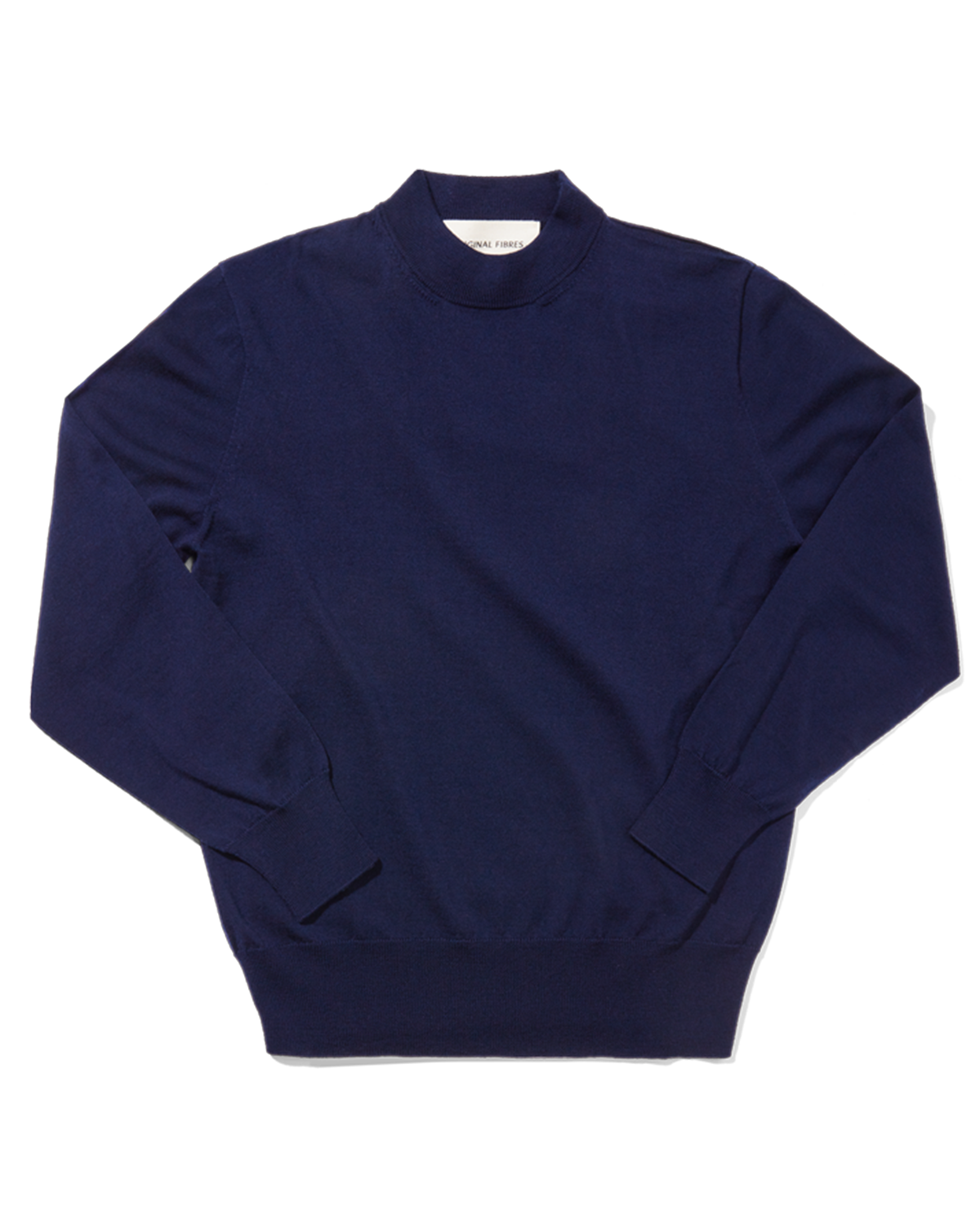 Merino High Neck Crew Ink