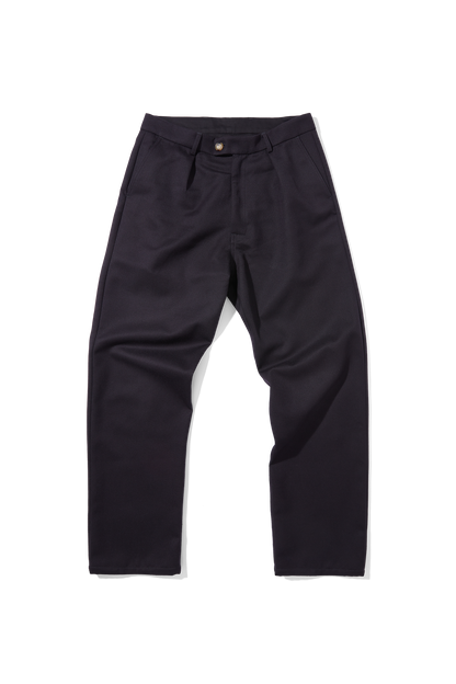 Pre order - Wool Straight Leg Trouser Navy