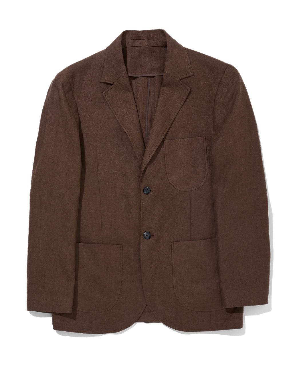 Laundered Linen Suit Tobacco Brown