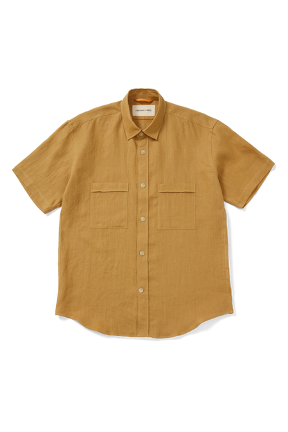 Short Sleeve Utility Shirt Caramel