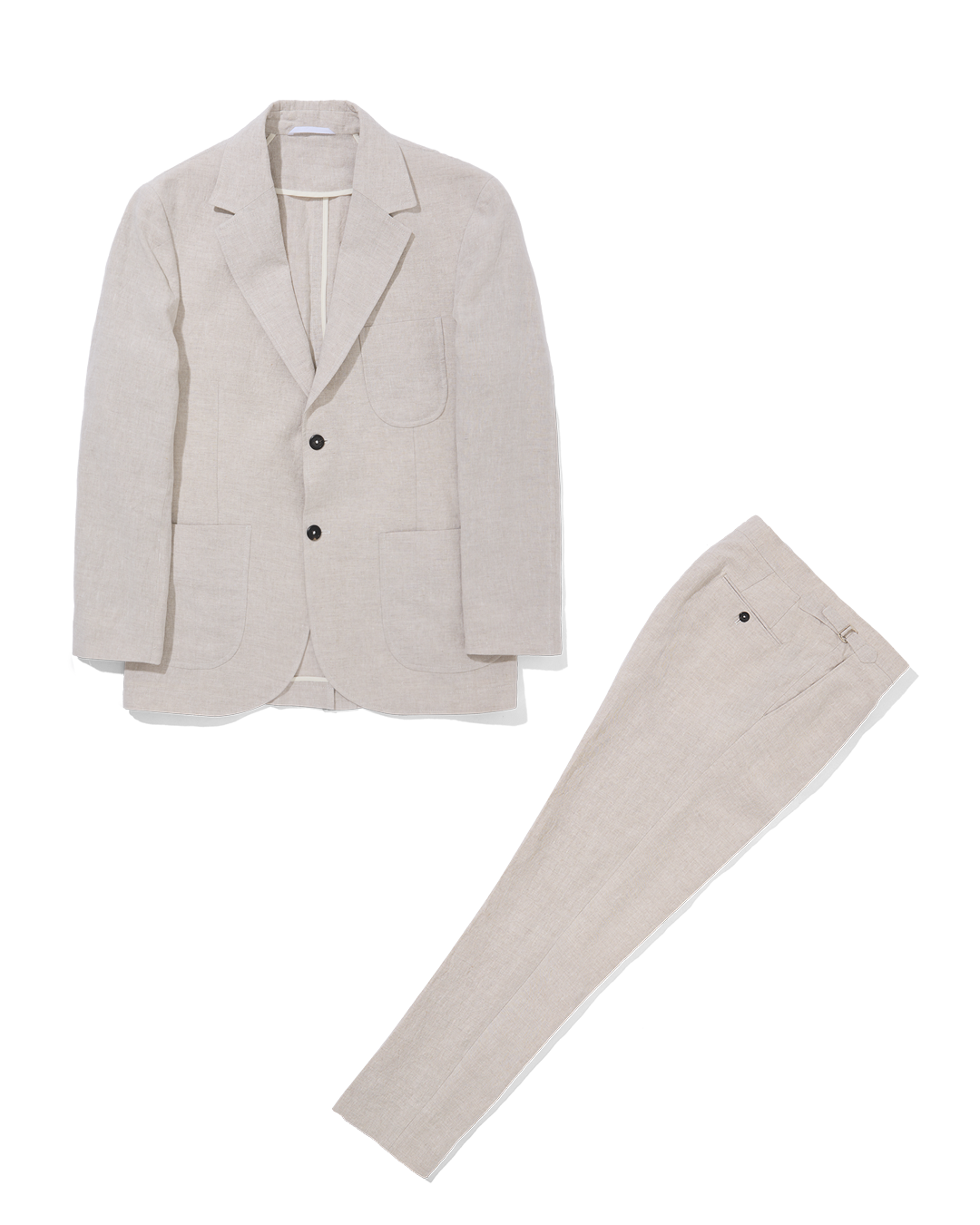 Laundered Linen Suit Oatmeal