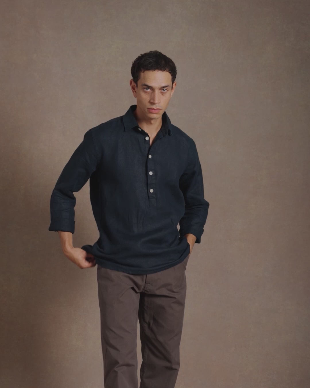 Long Sleeve Smock Midnight