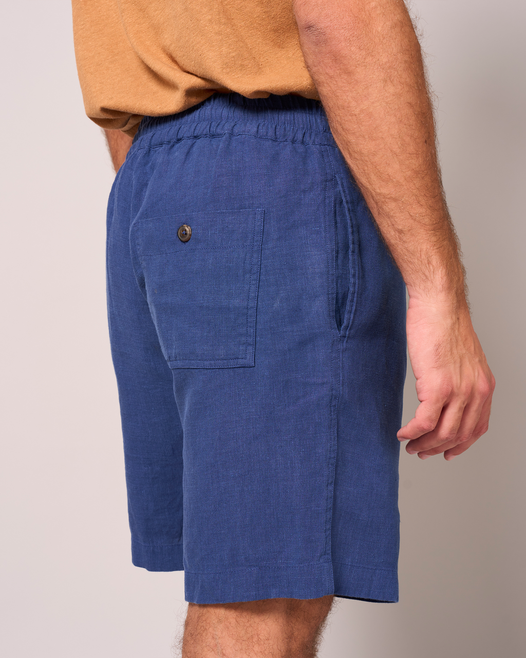 Linen Easy Shorts Washed Navy