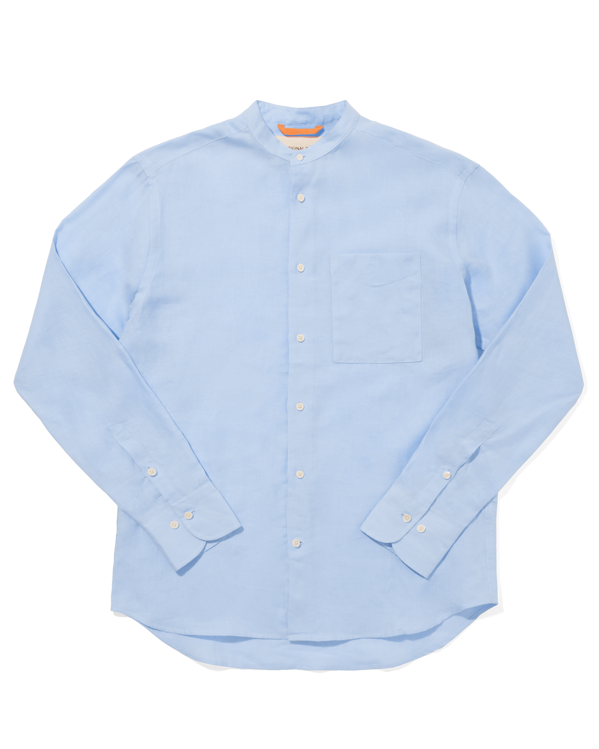 Linen Grandpa Shirt Sky
