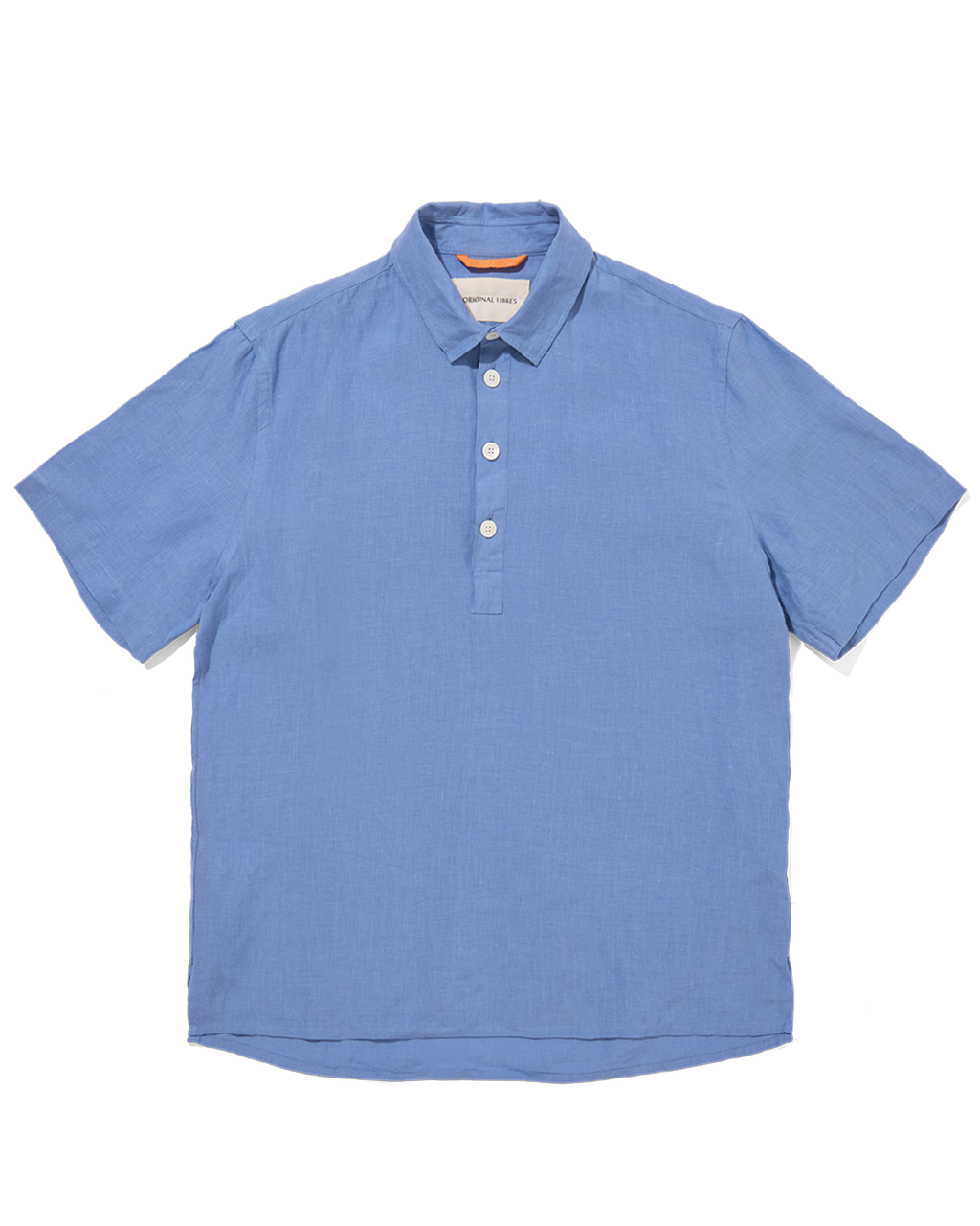 Linen Short Sleeve Smock Holiday Blue