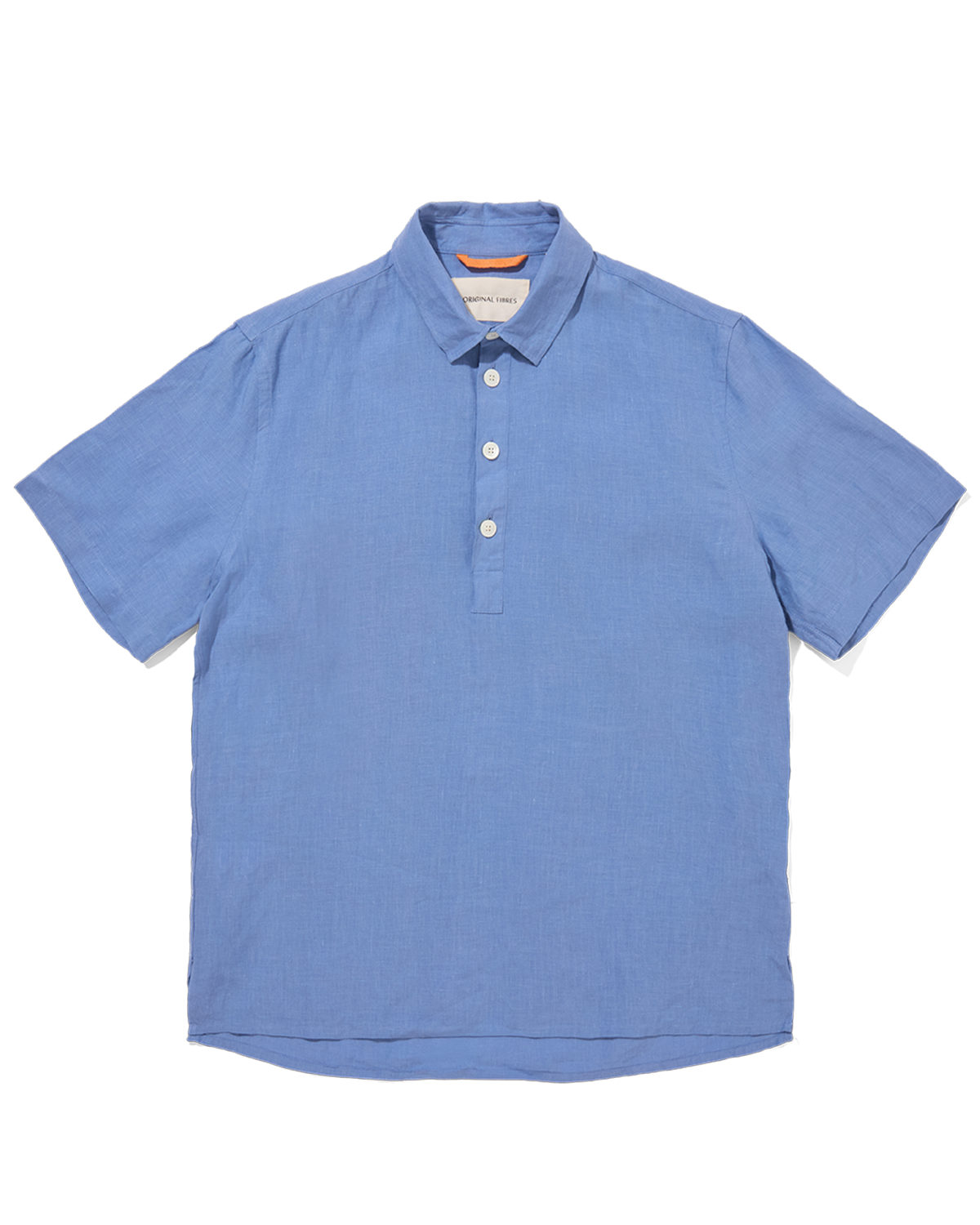 Linen Short Sleeve Smock Holiday Blue