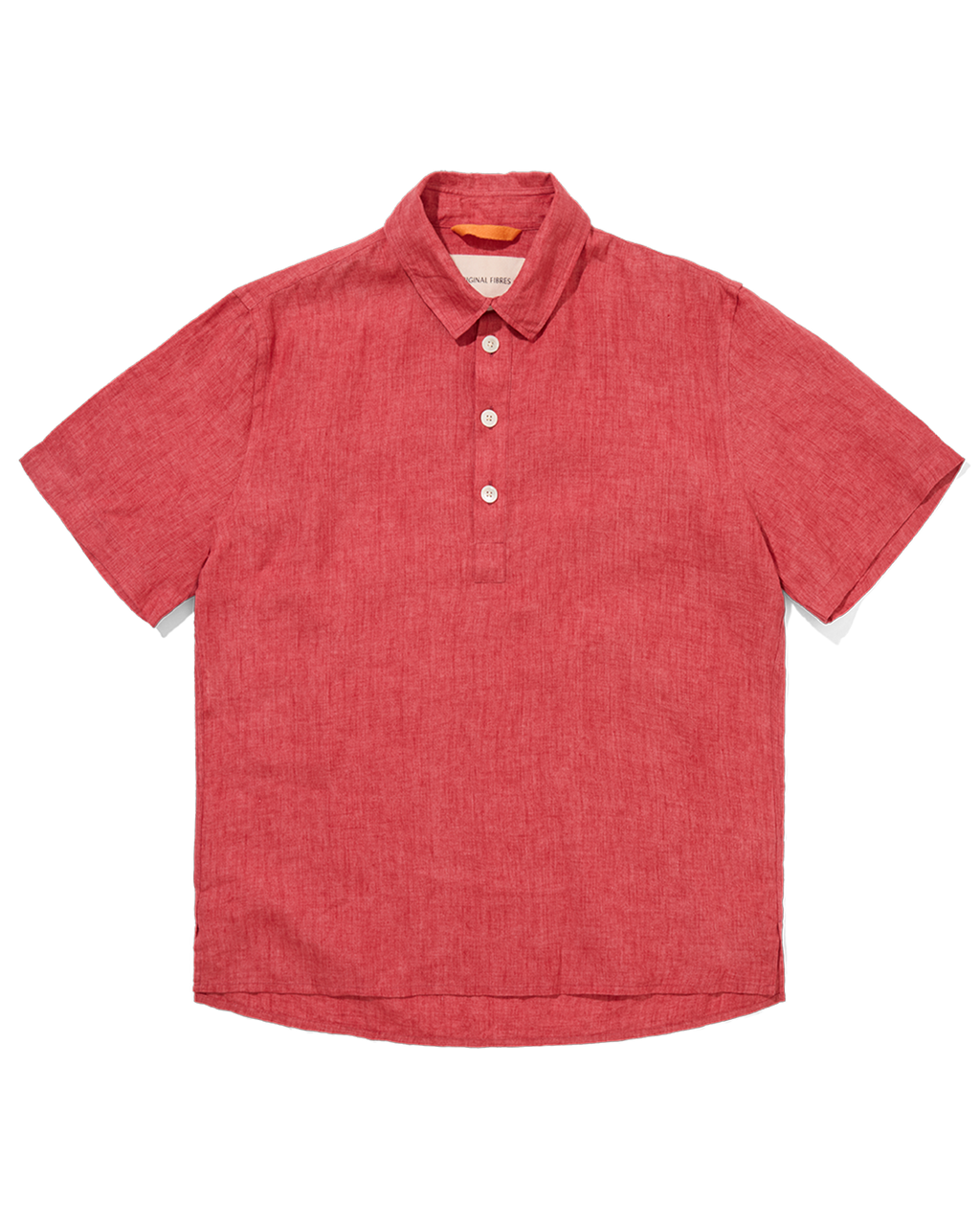 Linen Short Sleeve Smock Crimson Delave