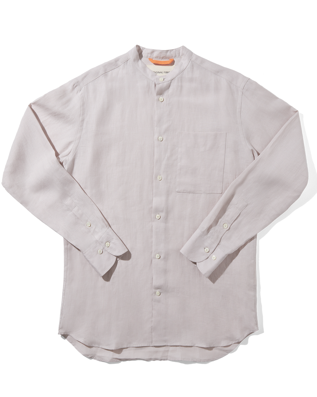Linen Grandpa Shirt Stone