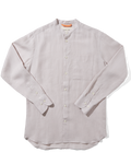 Linen Grandpa Shirt Stone
