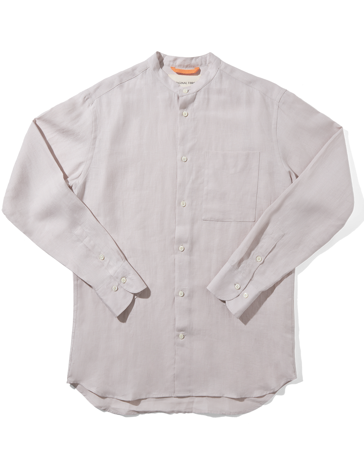 Linen Grandpa Shirt Stone