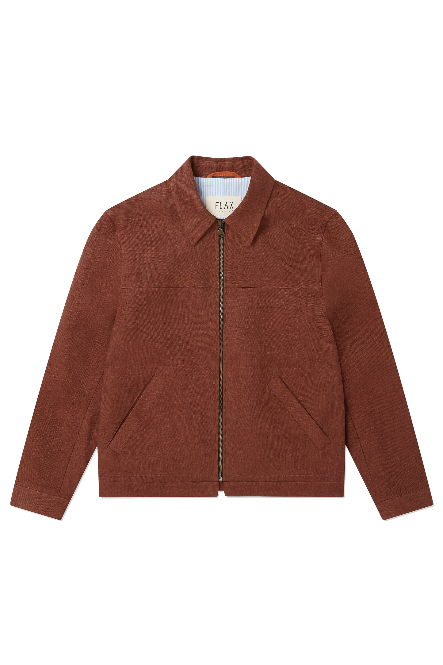 Linen Harrington Jacket Cinnamon