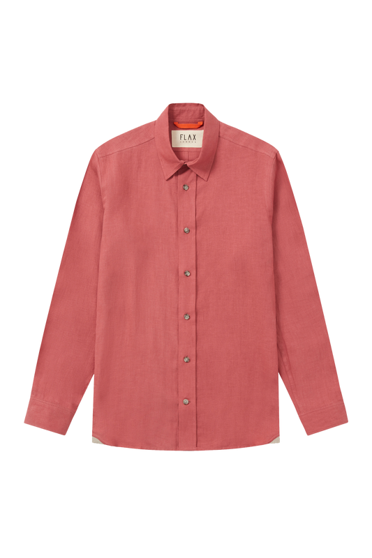 Midweight Linen Signature Terracotta Pink