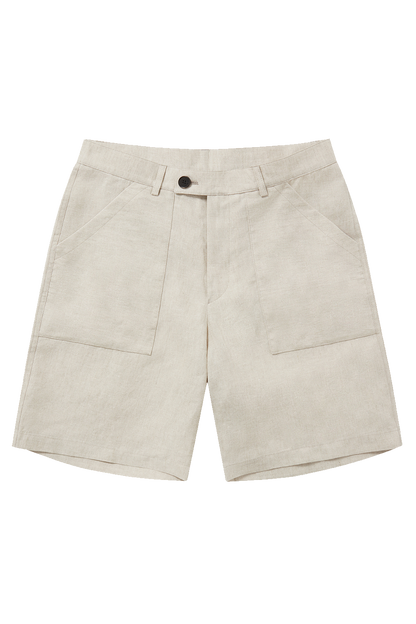 Patch Pocket Shorts 9 Inch Oatmeal