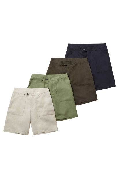 Patch Pocket Shorts 9 Inch Oatmeal