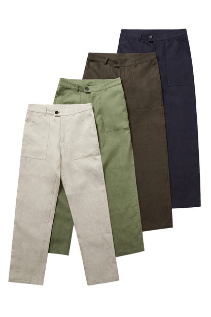 Patch Pocket Trousers Oatmeal