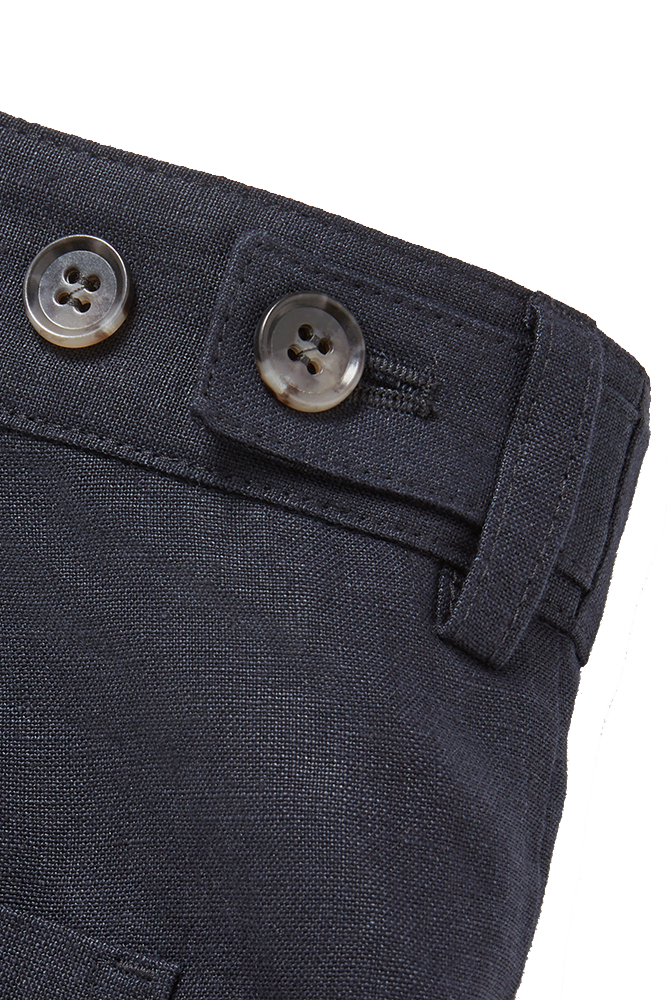 Patch Pocket Trousers Navy Blue